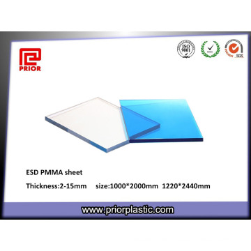 China Lieferant ESD Acryl PMMA Blatt mit guten mechanischen